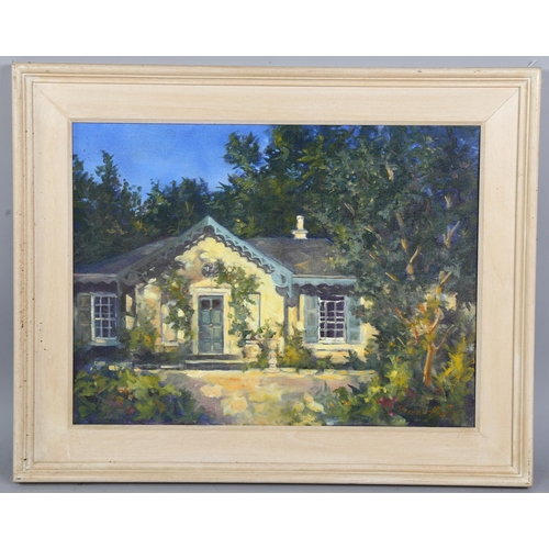 642 - Brenda Harris, oil on canvas, Riverdale, Co. Wicklow, Ireland, signed and inscribed verso, 18