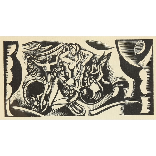 691 - Paul Nash (1889 - 1946), 3 woodcut prints for Mr Bosphorus, 1923, from an edition of 1000 copies, ov... 