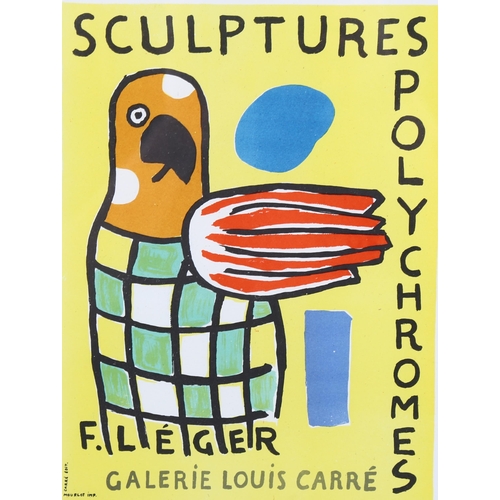 704 - Fernand Leger (1881-1955), lithograph in colours on paper, Sculptures Polychromes (1953), signed in ... 