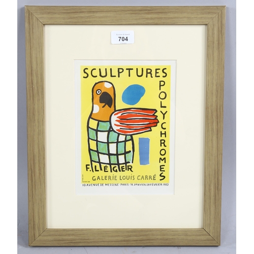 704 - Fernand Leger (1881-1955), lithograph in colours on paper, Sculptures Polychromes (1953), signed in ... 