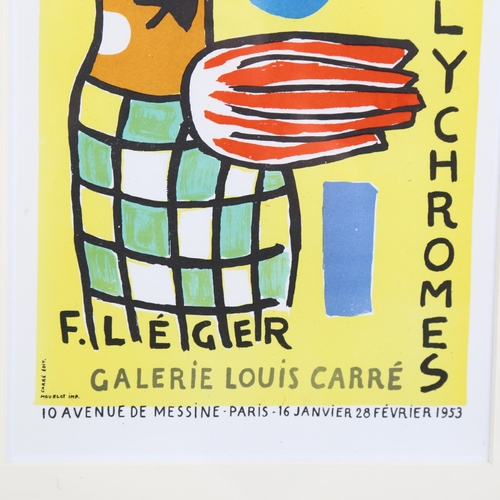 704 - Fernand Leger (1881-1955), lithograph in colours on paper, Sculptures Polychromes (1953), signed in ... 