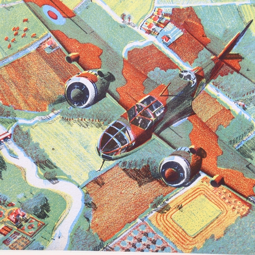 727 - James Gardner (1907-1995), lithograph on paper, The Bristol Beaufort, 17.5cm x 21.5cm, mounted, glaz... 