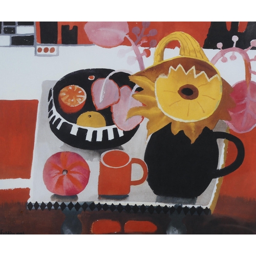 776 - Mary Fedden (1915 - 2012), colour print, the orange mug, 1996, signed in pencil, no. 228/550, image ... 