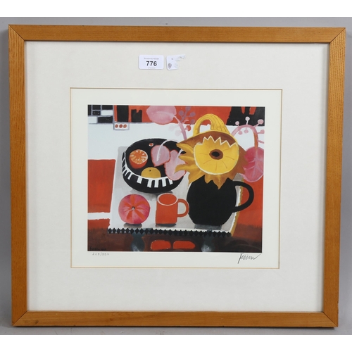 776 - Mary Fedden (1915 - 2012), colour print, the orange mug, 1996, signed in pencil, no. 228/550, image ... 