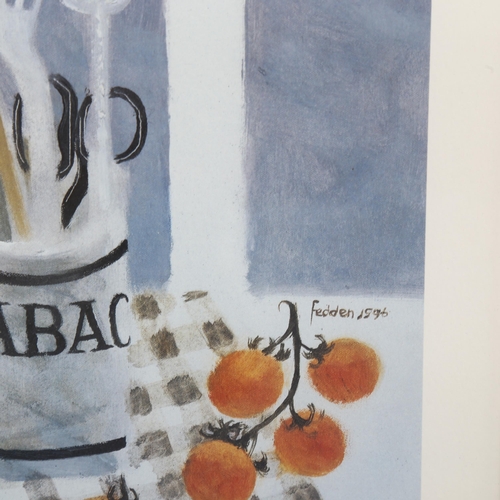 777 - Mary Fedden (1915 - 2012), colour print, the tabac jar, 1996, signed in pencil, no. 415/550, image 2... 