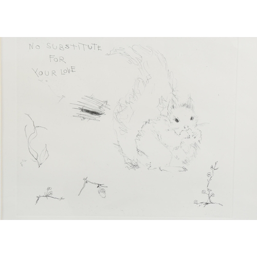 781 - Tracey Emin (born 1963), no substitute for love, etching, unsigned, from an edition of 300 copies, 2... 