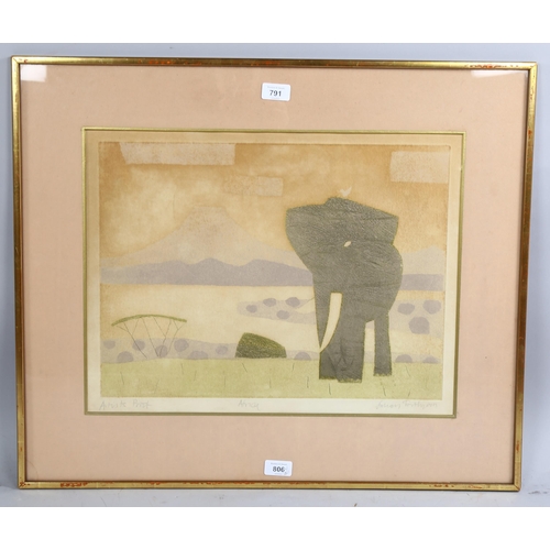 791 - Julian Trevelyan RA (British 1910-1988), 'Africa', artist's proof print, 'artist's proof' written lo... 