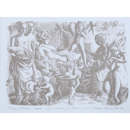 845 - Richard Shirley Smith, engraving, Roma, 1961/2006, no. 139/200, image 15cm x 20cm, mounted