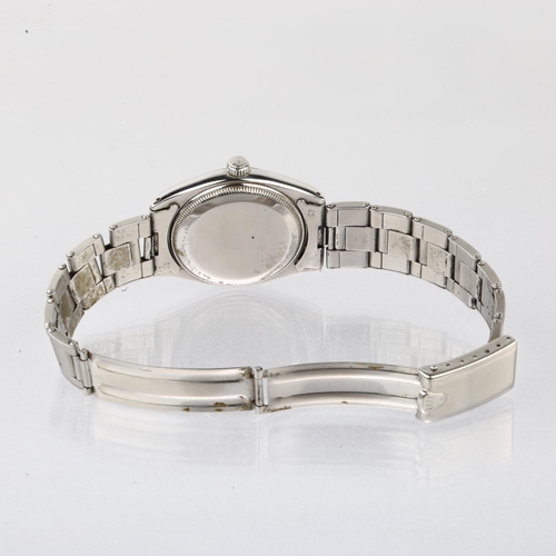 1005 - ROLEX - a Vintage stainless steel Oyster Perpetual automatic bracelet watch, ref. 6564, circa 1956, ... 