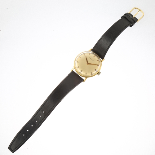 1011 - ULYSSE NARDIN - a gold plated stainless steel mechanical wristwatch, champagne dial with gilt baton ... 