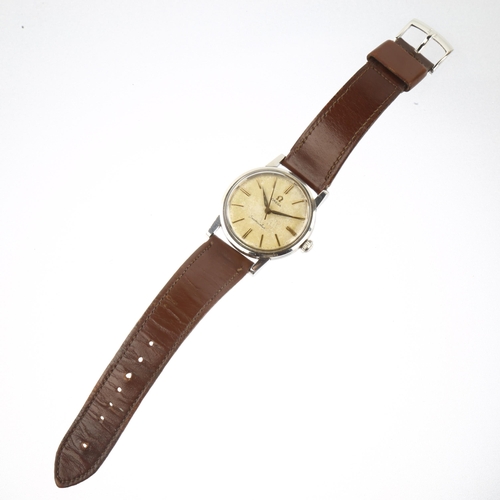 1022 - OMEGA - a stainless steel Seamaster mechanical wristwatch, ref. 2964-1, circa 1958, silvered dial wi... 