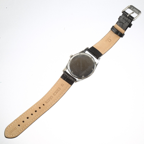 1043 - TERIAM - a Vintage stainless steel mechanical wristwatch, ref. 317-345, circa 1960s, stepped silvere... 