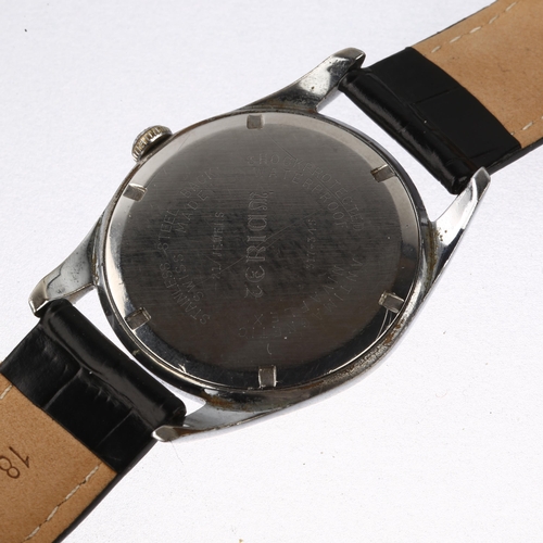 1043 - TERIAM - a Vintage stainless steel mechanical wristwatch, ref. 317-345, circa 1960s, stepped silvere... 