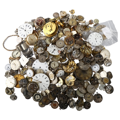 1063 - A large quantity of various watch movements and dials