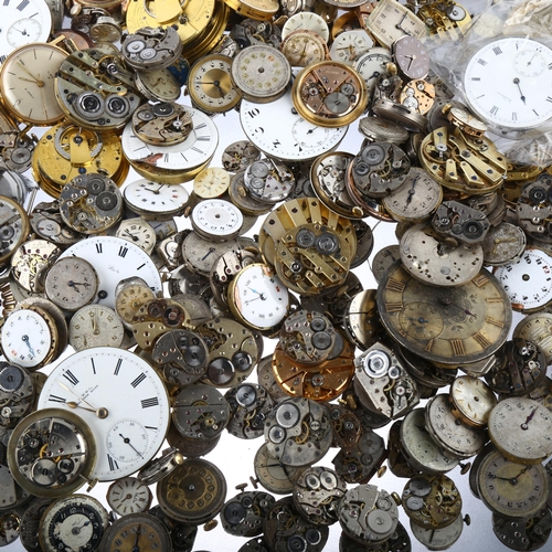 1063 - A large quantity of various watch movements and dials