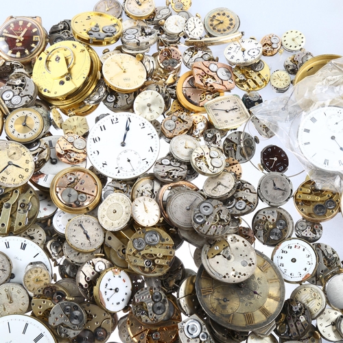 1063 - A large quantity of various watch movements and dials