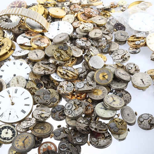 1063 - A large quantity of various watch movements and dials