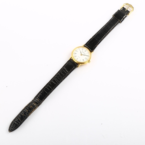 1065 - RAYMOND WEIL - a lady's gold plated quartz wristwatch, ref. 5314-2, white dial with Roman numeral ho... 