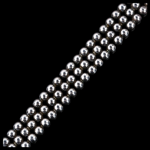 1323 - JOHN LAURIDSEN - a Danish modernist silver ball bracelet, length 19cm, 24.8g