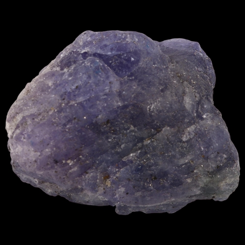 1407 - A 45.28ct tanzanite rough, 12.66 x 19.52 x 23.62mm, with IDT gemstone report