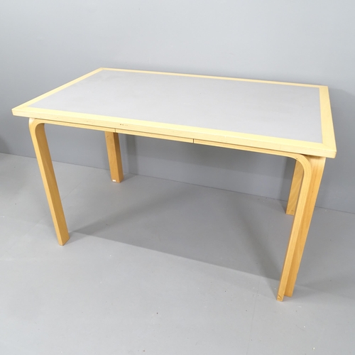 2253 - A Danish rectangular dining table with bent ply legs by Rud Thygesen and Johnny Sorensen for Magnus ... 