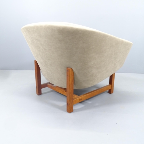 2260 - A mid-century Danish Corona lounge chair by Lennart Bender for Ulferts Mobler, recently re-upholster... 