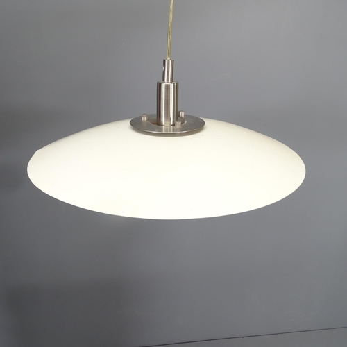 2268 - A Scandinavian late 20th century aluminum pendant lamp, diameter 39cm