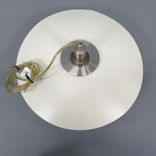 2268 - A Scandinavian late 20th century aluminum pendant lamp, diameter 39cm