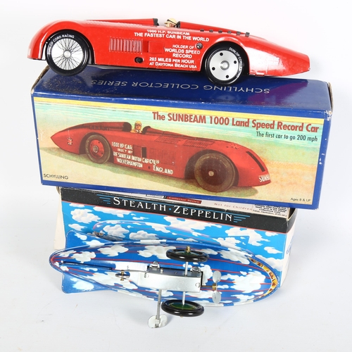 126 - SCHYLLING - Schylling Collector's Series, the Sunbeam 1000 Land Speed Record car wind-up toy, in ori... 