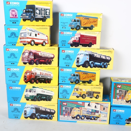 143 - CORGI CLASSICS - a group of boxed diecast vehicles, including set 30305 1997 Collector Club Thames T... 