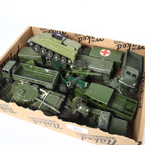 155 - DINKY - a group of Dinky Toys military-related in nature, including model 677 Armored Command Vehicl... 