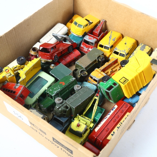 156 - A quantity of Vintage miniature diecast vehicles, including many Lesney, Dinky, Matchbox, Husky etc,... 