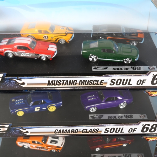 169 - HOT WHEELS, G MACHINES - presentation box sets, including Mustang Muscle Soul of 68, Camaro Class So... 