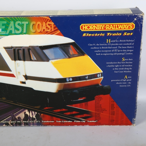 181 - HORNBY - Intercity 225, OO gauge electric train set, Class 91, complete and in original box