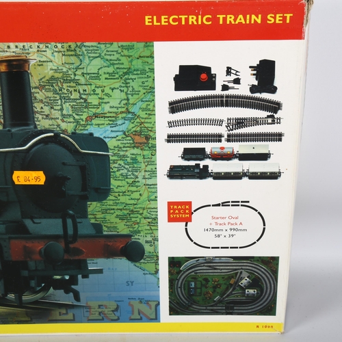 188 - HORNBY - GWR Mixed Traffic OO gauge electric train set, R1000, complete and in original box