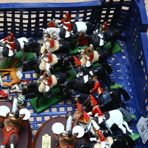 209 - BRITAINS - a quantity of Vintage Britains Medieval figures, and British ceremonial military figurine... 