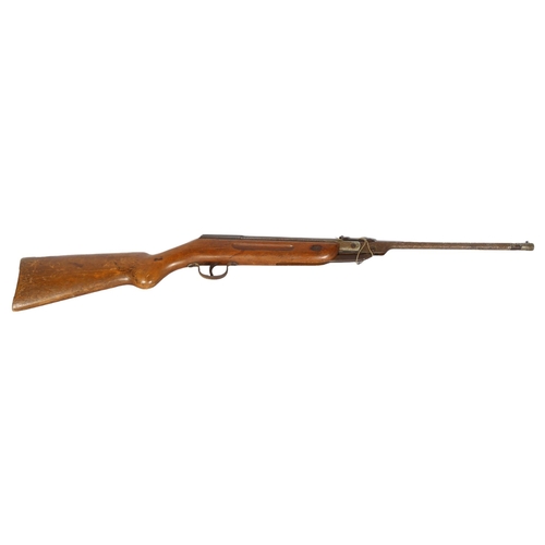 245 - A Haenel model XXX air rifle, length 90cm, together with a canvas gun case