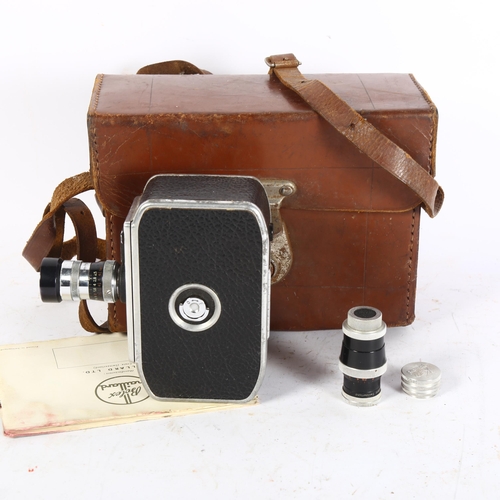 327 - A Bolex Paillard C8 cine camera, original case