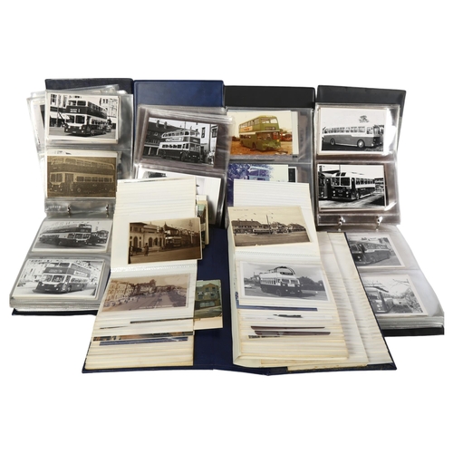 345 - ** WITHDRAWN** -5 albums of postcards and photographs, all relating to Hastings Tram and Trolley Bus... 