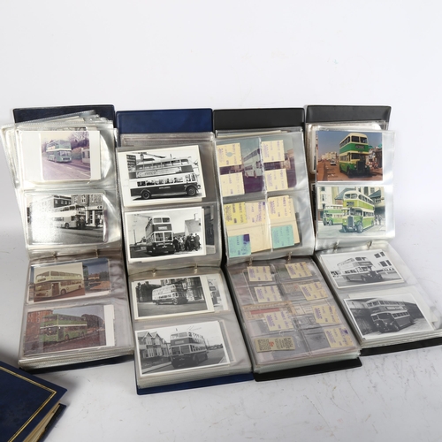 345 - ** WITHDRAWN** -5 albums of postcards and photographs, all relating to Hastings Tram and Trolley Bus... 