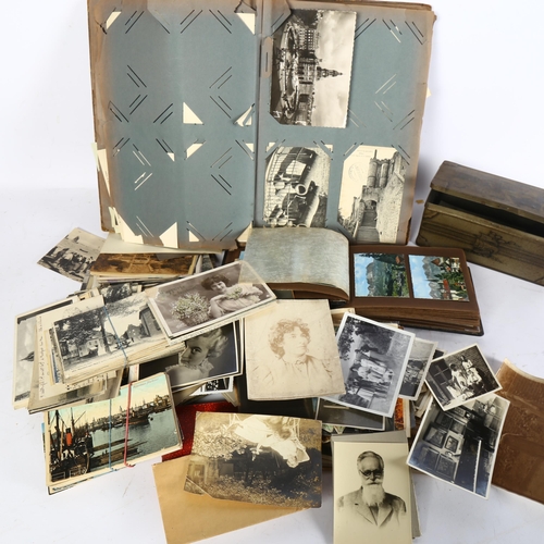 354 - Various photograph albums, postcards, and other ephemera