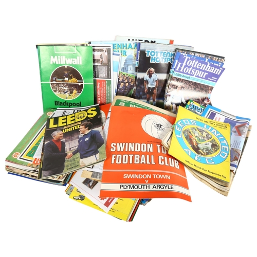 356 - A large collection of Vintage football programmes, including Tottenham Hotspur, Millwall, QPR etc