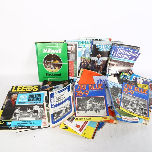 356 - A large collection of Vintage football programmes, including Tottenham Hotspur, Millwall, QPR etc