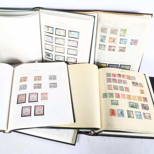 357 - 6 albums of world stamps, including Bahamas Barbados, Gambia etc