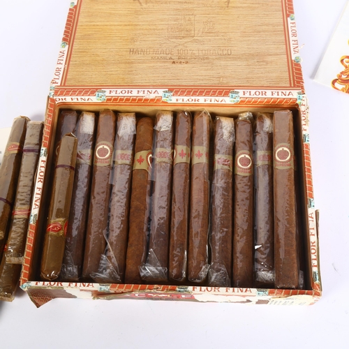 398 - A box of 13 Tabacalera Flor Fina Supreme cigars, and 10 Willem II cigars