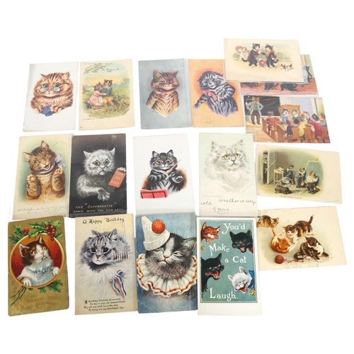 426 - A quantity of Vintage cats postcards, including Louis Wain examples