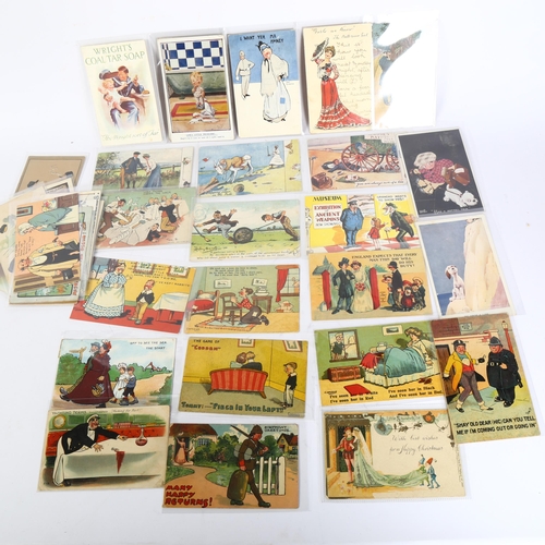 427 - 57 Vintage comical postcards