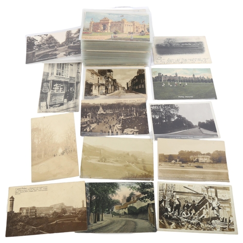 430 - 150 Vintage postcards, including advertising and topographical