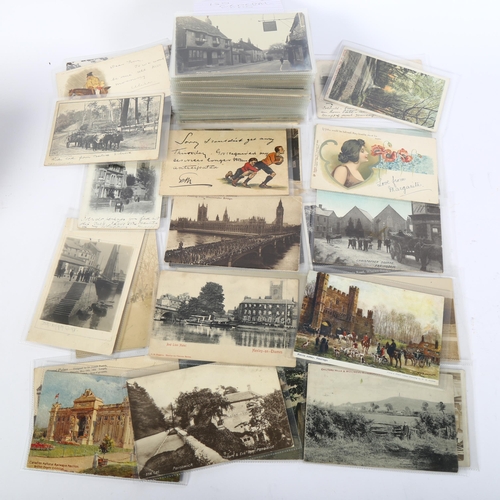 430 - 150 Vintage postcards, including advertising and topographical