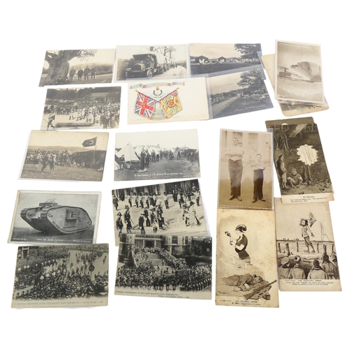 432 - 50 Vintage military postcards